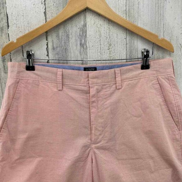 J. CREW Gramercy Shorts Mens 33 Red White‎ Stripe 100% Cotton Flat Front Pockets - Picture 3 of 9